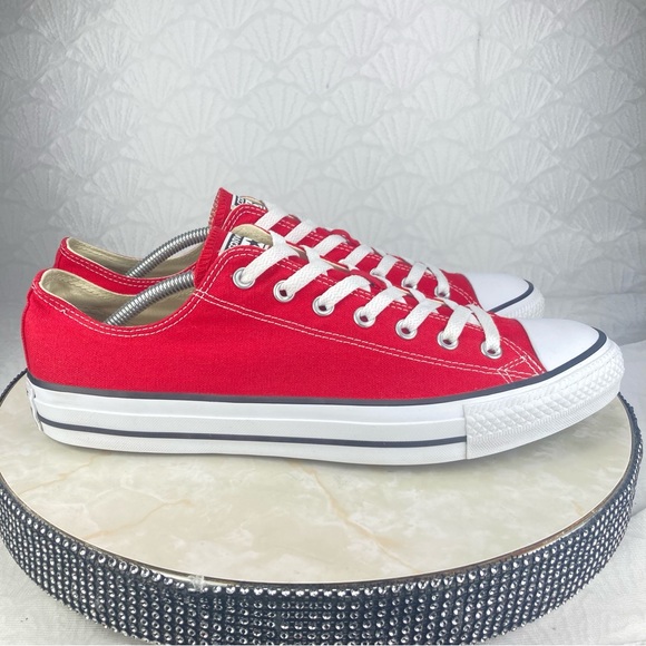 Converse Other - Converse Chuck Taylor All Star Men's Red Lace Up Low Top Canvas Skate Sneaker 12